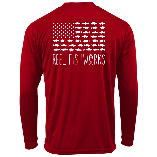Youth Reel Fishworks Long Sleeve Dry Fit