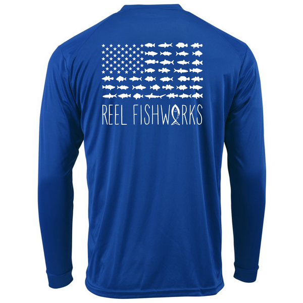 Youth Reel Fishworks Long Sleeve Dry Fit
